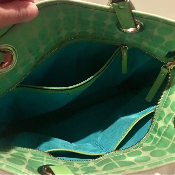 Kate Spade lime green nylon purse - Picture 3 of 8